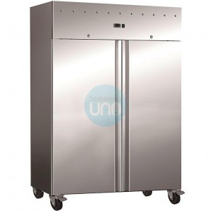 Armario Refrigerado, 1000 Litros, 2 Puertas, Acero inoxidable, con Ruedas, Fondo 70 cm, CH800TNV