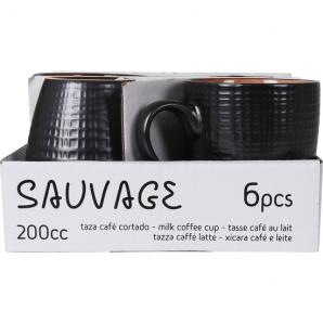 36 Tazas cafe cortado 200cc sauvage - 36 unidades