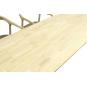 Mesa transilvania, madera natural, 75 x 75 cms