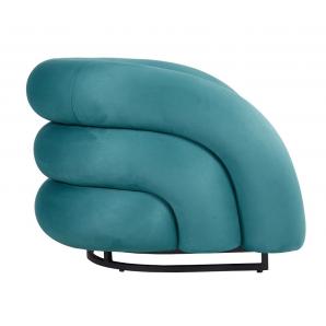 Sillón karlovy, tapizado velvet turquesa