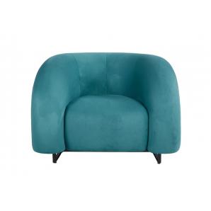 Sillón karlovy, tapizado velvet turquesa