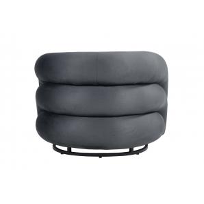 Sillón karlovy, tapizado velvet gris