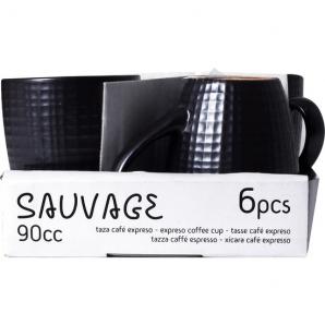 36 Tazas cafe expreso 90cc “sauvage” - 36 unidades