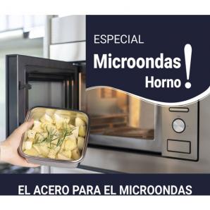 1 Fiambrera acero 1l.microondashorno quttin - 1 unidad