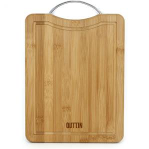 8 Tablas cortar bambu/metal 32,5x25x1,7cm quttin - 8 unidades