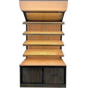 Mueble de Madera Vertical para Panadería, 1 Metro Ancho, 2,4 Metros Alto, MPM1M