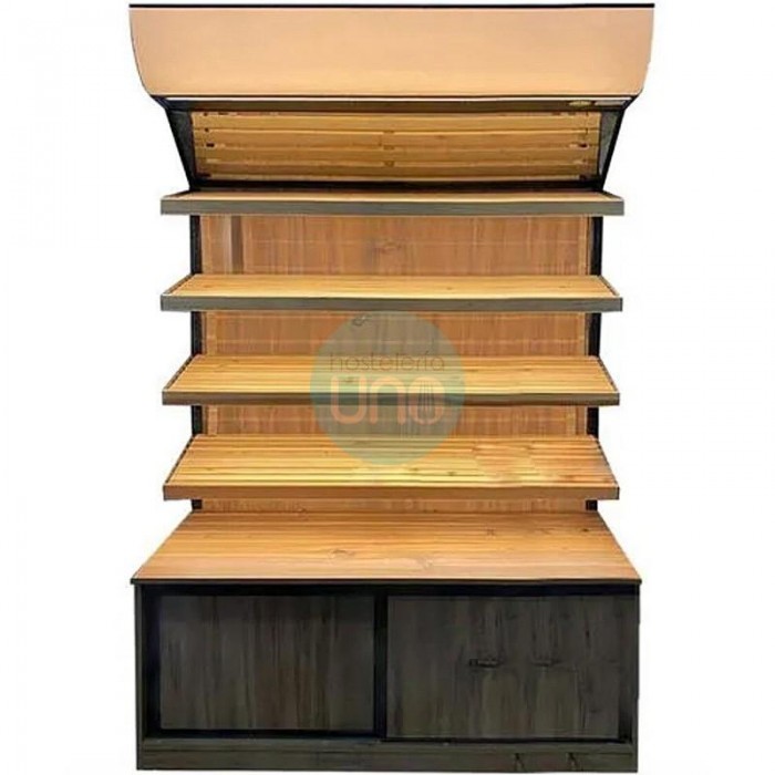 Mueble de Madera Vertical para Panadería, 1,2 Metros Ancho, 2,4 Metros Alto, MPM12M
