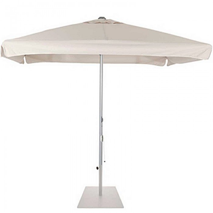 Parasol Sombrilla Cuadrada 2,5 x 2,5 Metros, Poliéster 100% en Color Crudo, MR7550