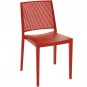 Silla Rojo Cherry Apilable, Polipropileno y Fibra de Vidrio inyectado a Gas, Exterior - GRID1.ROJO