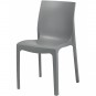 Silla Gris Apilable, Polipropileno y Fibra de Vidrio inyectado a Gas, Exterior - M1110.GRIS