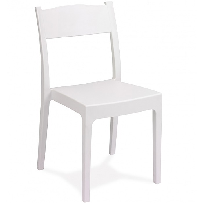 Silla Blanca Apilable, Polipropileno, Exterior, M1122.BLANCO