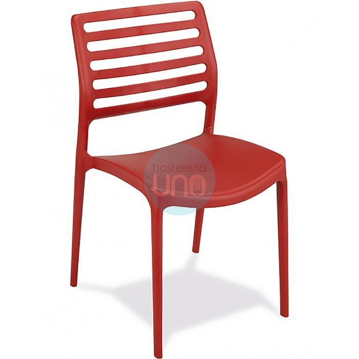 Silla Roja Apilable, Polipropileno, M1150.ROJO