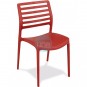 Silla Roja Apilable, Polipropileno, M1150.ROJO