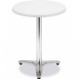 Mesa con Base de Hierro Fundido, Tablero Ø 60 cm Blanco Compact, MR383-60