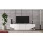 Mueble de tv violet, biiaminado blanco brillo, 180 cms.