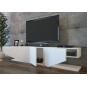 Mueble de tv violet, biiaminado blanco brillo, 180 cms.