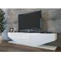 Mueble de tv violet, biiaminado blanco brillo, 180 cms.