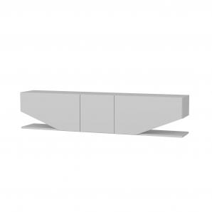 Mueble de tv violet, biiaminado blanco brillo, 180 cms.