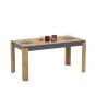 Mesa de comedor philippa, biiaminado roble con gris oscuro, 160 x 80 cms.