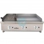 Plancha Frytop a Gas 65 cm Acero Rectificado + Barbacoa Piedra Volcánica a Gas 35 cm, Arilex AR100FRYGRB