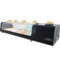 Vitrina de Tapas Refrigerada, 1,8 Metros Ancho, 8 Cubetas, Puertas Correderas, LED, AR8VTG Vision