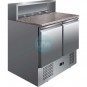 Mesa Refrigerada de Preparación, 2 Puertas, 5 Cubetas, Encimera Granito, 90 cm Ancho, Fondo 70 cm, CHPS900