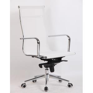 Sillón de oficina max new, alto, malla blanca