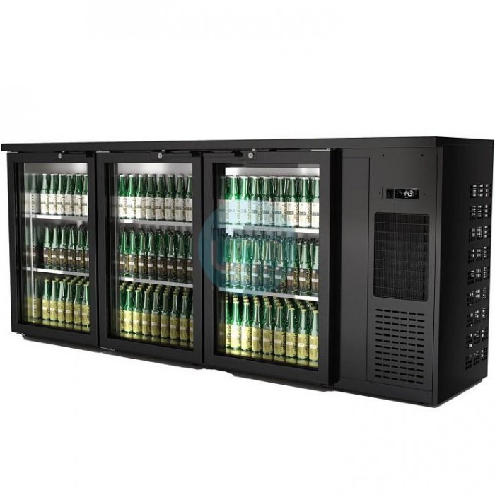 Expositor Botellero Refrigerado, 2 Metros Ancho, 3 Puertas, 575 Botellas, CMR3V