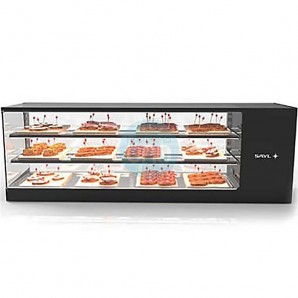 Vitrina Refrigerada para Tapas, 1,3 Metros, 3 Pisos, Plana, SAYL