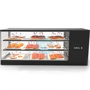 Vitrina Refrigerada para Tapas, 1 Metro, 3 Pisos, Plana, SAYL