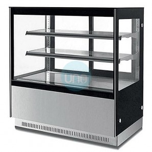 Vitrina Mostrador Refrigerado, 1,5 Metros Ancho, 1,2 Metros Alto, Cristal Recto, XCH1500Z