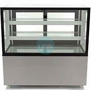 Vitrina Mostrador Refrigerado, 1,5 Metros Ancho, 1,2 Metros Alto, Cristal Recto, XCH1500Z