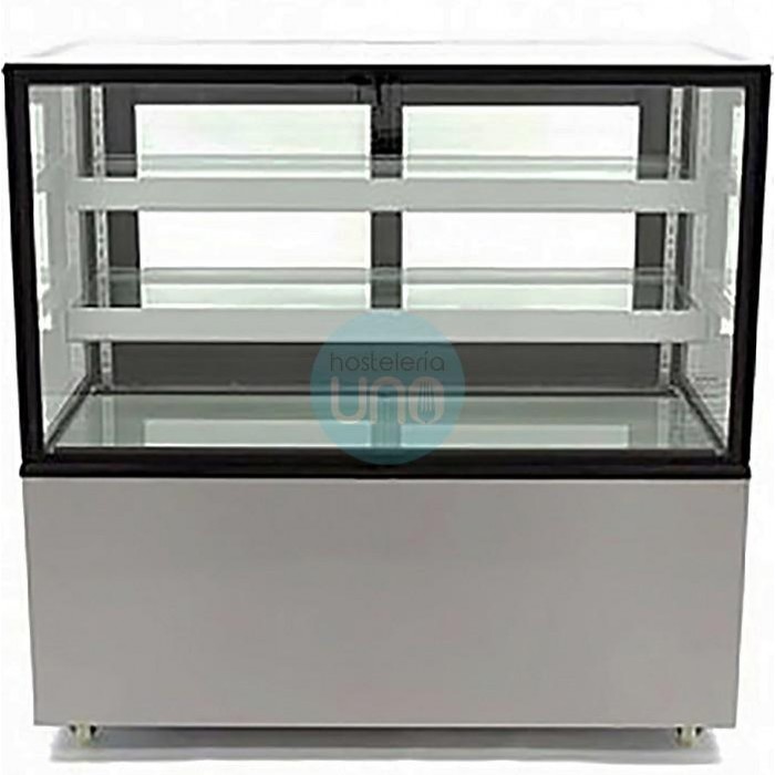 Vitrina Mostrador Refrigerado, 1,5 Metros Ancho, 1,2 Metros Alto, Cristal Recto, XCH1500Z