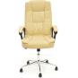 Sillón de oficina duke (h), alto, gas, basculante, similpiel beige