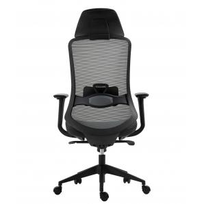 Sillón de oficina aranjuez, alto, negro, ergonómico, multifunción, malla y asiento negro