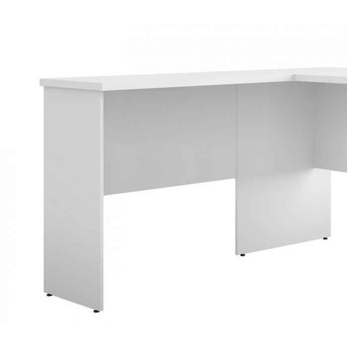 Mesa auxiliar eco, bilaminado color platino, 90 x 40 cms