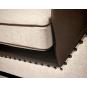Sofá cambridge, 3 plazas, tejido combinado marrón con beige