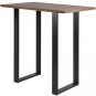 Mesa Alta, Tablero 120x80 Melamina Wengué, Armazón Negro, MR3072-2