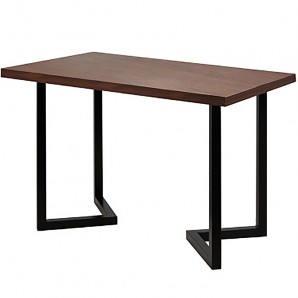 Mesa Baja, Tablero 110x70 Melamina Wengué, Armazón Negro, MR3076W