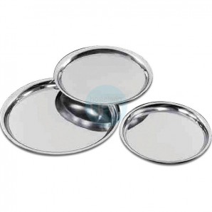 Bandeja Circular Ø 31 cm para Camarero en Acero inoxidable, Fricosmos