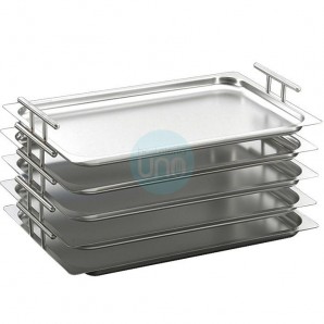 Bandeja 35x32 cm con Asas en Acero inoxidable, GN2/3, Fricosmos