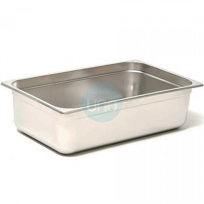 Cubeta Gastronorm GN1/1 53x32,5 cm Alto 10 cm, Acero inoxidable, 14 Litros, Comas