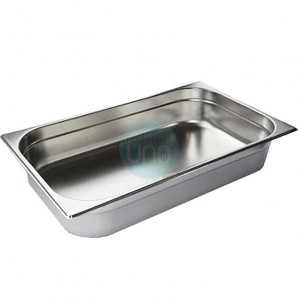 Cubeta Gastronorm GN1/1, 53x32,5 cm Alto 5,5 cm, Acero inoxidable, 7,5 Litros, Comas