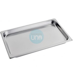 Bandeja Gastronorm GN1/1, 53x32,5 cm Alto 2 cm, Acero inoxidable, 2,5 Litros, Comas