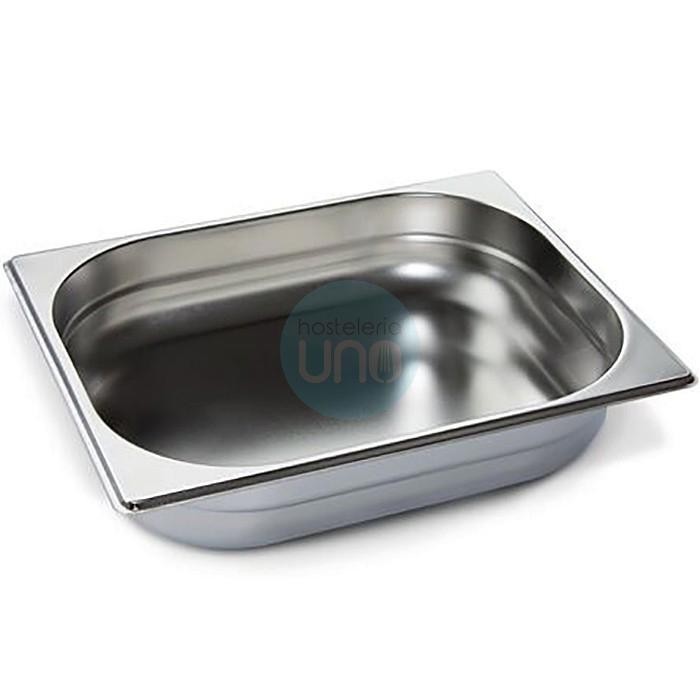 Cubeta Gastronorm GN1/2, 32,5x26,5 cm Alto 6,5 cm, Acero inoxidable, 4 Litros, Comas