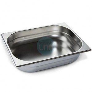 Cubeta Gastronorm GN1/2, 32,5x26,5 cm Alto 4 cm, Acero inoxidable, 2,2 Litros, Comas