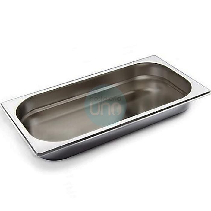 Cubeta Gastronorm GN1/3, 32,5x17,6 cm Alto 2 cm, Acero inoxidable, 1 Litro, Comas