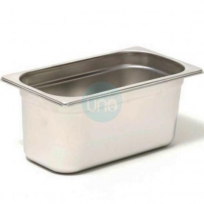 Cubeta Gastronorm GN1/3, 32,5x17,6 cm Alto 20 cm, Acero inoxidable, 7,2 Litros, Comas