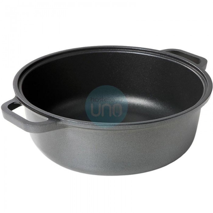 Cacerola Alta de Aluminio Fundido Ø 24 cm, 350 ml, 7,5 cm Alto, Antiadherente, Risoli Grand Gourmet