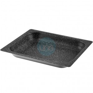 Cubeta de Aluminio Antiadherente GN1/2, 32,5x26,5 cm, Alto 2 cm, Risoli Hard Stone